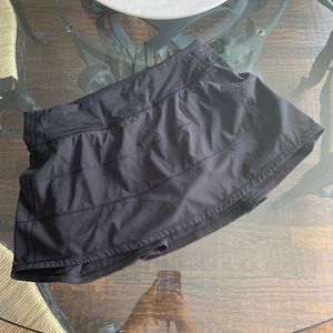 Lululemon Athletica - 4’ Inseam black skirt size 6